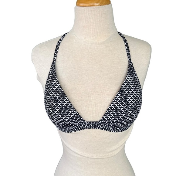 Lululemon Deep Sea Triangle Bikini Swim Top W2AT6S Monochromatic Black GUC - Picture 2 of 10